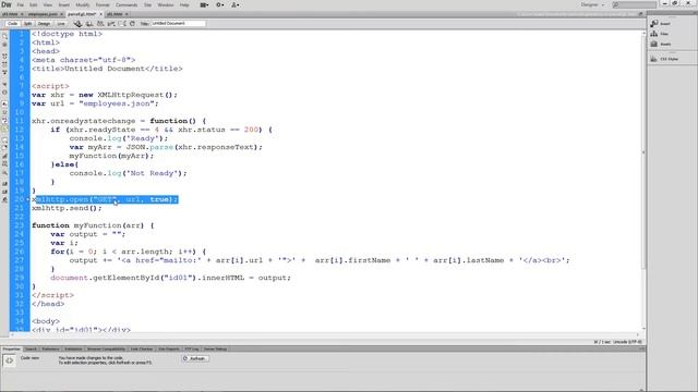 Simple JSON Example смотреть онлайн