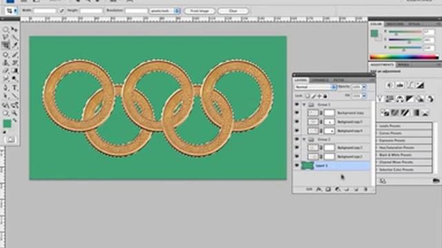 Photoshop - Layer Masks - Moedas Olímpicas Parte 2
