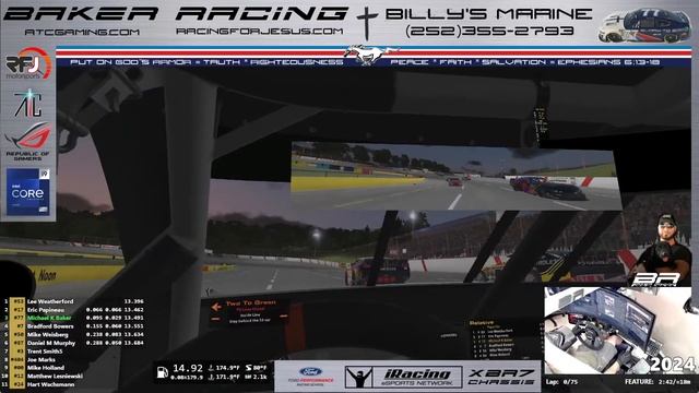 2024 RFJ Thursday Series at Lanier on iRacing Late Model Stock (VR Cam) смотреть онлайн