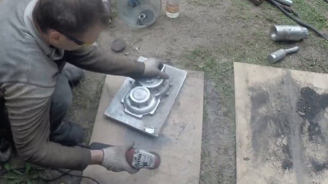 Лью первую матрицу из алюминия по модели! Aluminum casting смотреть онлайн