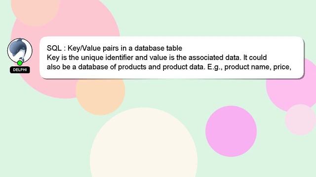 SQL : Key/Value pairs in a database table смотреть онлайн