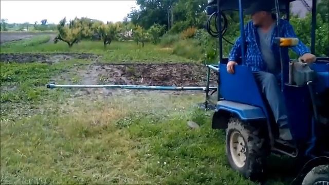 Саморобний Оприскувач на Мототрактор Мiнiтрактор промиваю та кроплю картоплю смотреть онлайн