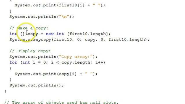 Java Single Dimensional Arrays смотреть онлайн