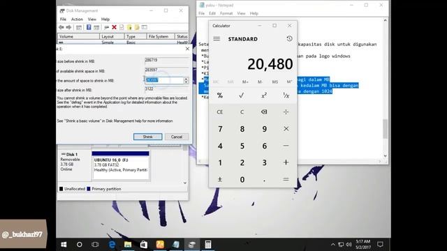 Tutorial Cara Dual Boot Windows 10 Pro + Ubuntu 16.0.4 LTS смотреть онлайн