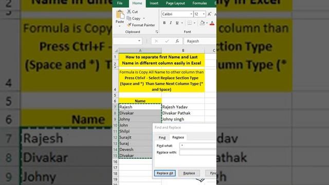 How to #separate || first Name and Last Name || #Advance #Excel || #Career Expert || смотреть онлайн