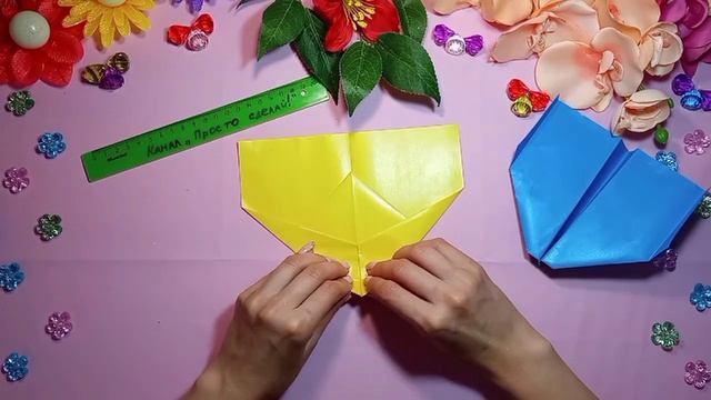 Как сделать оригами самолёт Аэроплан из бумаги смотреть онлайн
