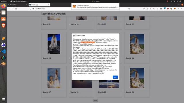 Donation with ReactJS Redux on Solidity Smart Contract with Dockerfile смотреть онлайн