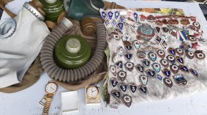 Купил значки и противогазы , обзор на новые покупки