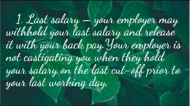 Benefits an Employee May Receive Upon Resignation 2019 (What Your Employer Can Give You) смотреть онлайн