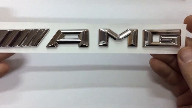 Шильдик на багажник AMG хром пластик смотреть онлайн