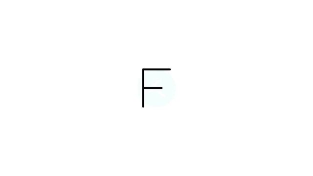 F alphabet Lottie JSON animation смотреть онлайн