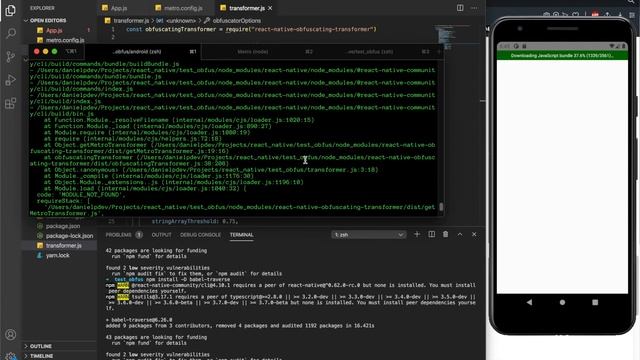Obfuscate react native code смотреть онлайн