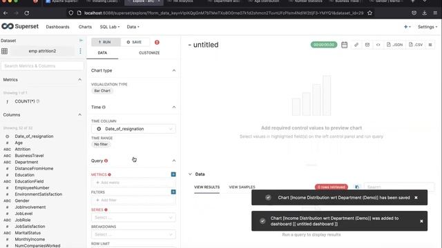 How to build HR Analytics Dashboard using Apache Superset | Prescriptive Analytics | Visualization смотреть онлайн