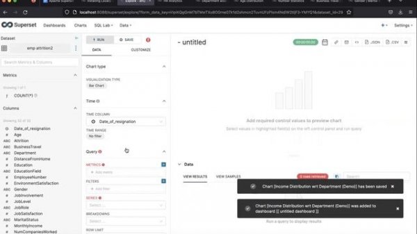 How to build HR Analytics Dashboard using Apache Superset | Prescriptive Analytics | Visualization