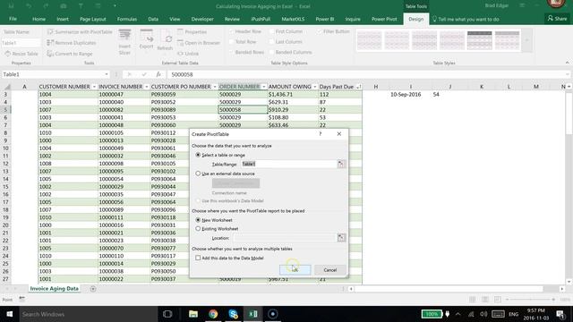 Calculating Invoice Aging in Excel Using Pivot Tables смотреть онлайн