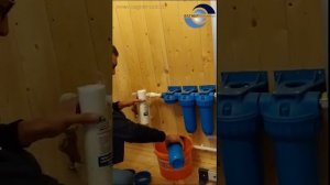 Как заменить фильтрующий элемент в трехступенчатом фильтре