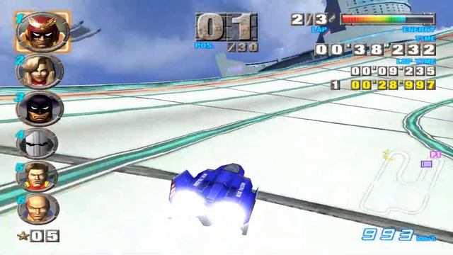 F-Zero GX (GC) walkthrough - Big Blue смотреть онлайн