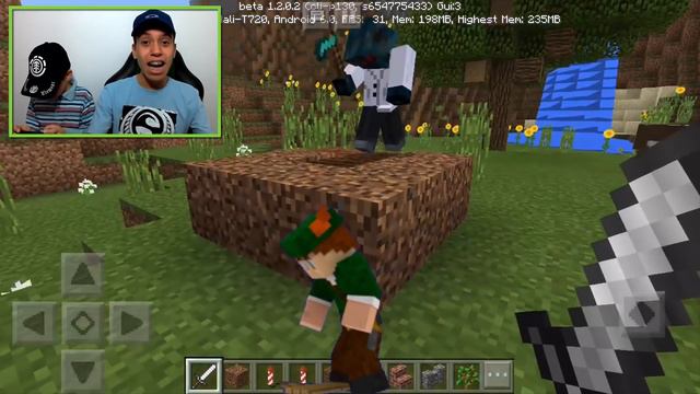 REAÇÃO DO DAVI AO TESTAR A NOVA ATUALIZAÇÃO EM CONJUNTO ONLINE !! - MINECRAFT PE 1.2 смотреть онлайн