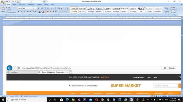 Part 5 - Super Market Shopping Cart in JSP,Servlet,MySQL-Working on Cart смотреть онлайн