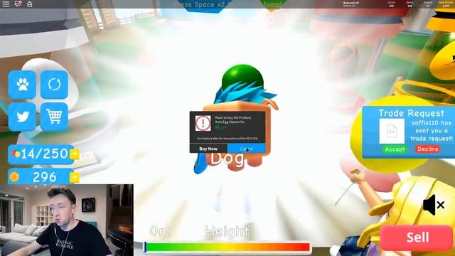 ЗАЧЕМ DAMON надул САМЫЙ БОЛЬШОЙ шар в ROBLOX ? смотреть онлайн