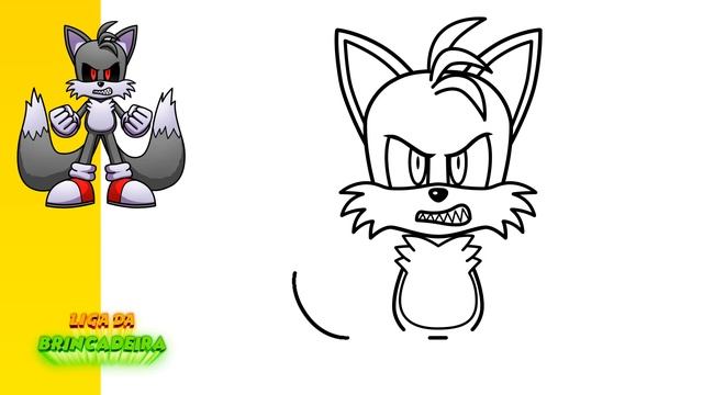 Como DESENHAR o TAILS.EXE - Como DESENHAR a TAILS.EXE - How to DRAW TAILS EXE - Sonic the Hedgehog смотреть онлайн