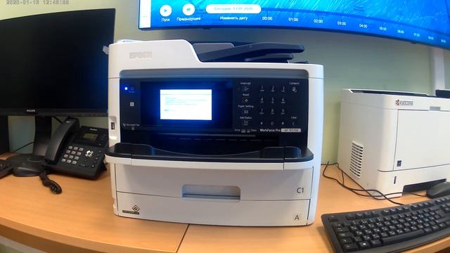 МФУ который изменил мое отношение к офисным струйным принтерам Epson m5799 Распаковка смотреть онлайн