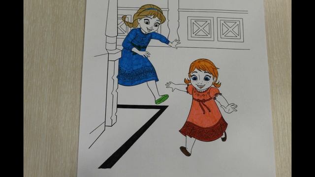 Эльза и Анна холодное сердце принцесса раскраска смотреть онлайн