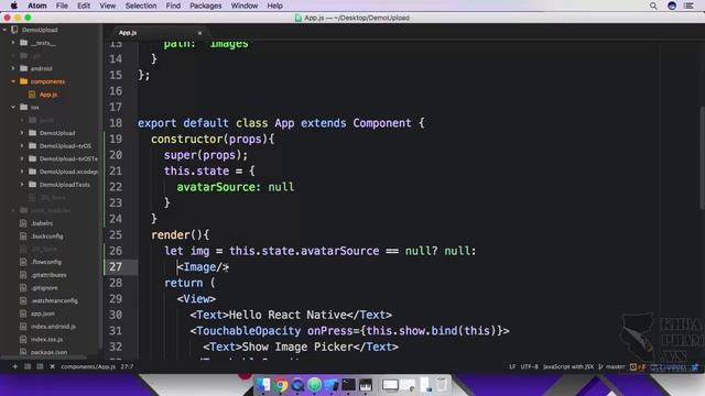 REACT NATIVE - IMAGE PICKER & FILE UPLOAD - Bài 3: Hiển thị hình ảnh được chọn смотреть онлайн