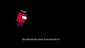 Numberblocks Band Seventeenths 4