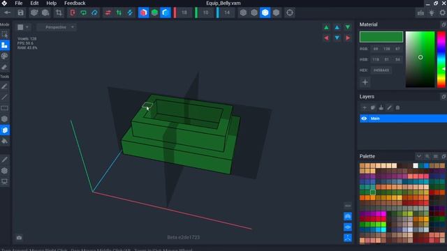 VoxEdit обучение, создаем одежду для аватара смотреть онлайн