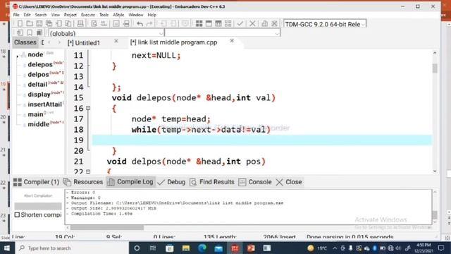 delete specific value in singly linked list смотреть онлайн