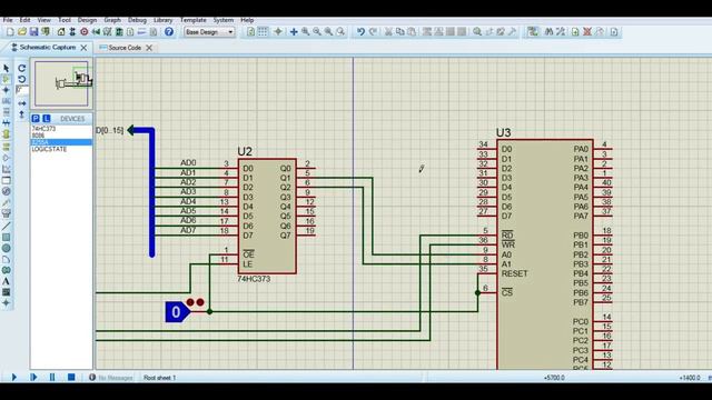 8086 microprocessor and 7 segment display simulation in proteus || proteus project || simulation | смотреть онлайн
