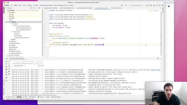 Spring Boot Kotlin Part 2: Configuration properties, profiles смотреть онлайн
