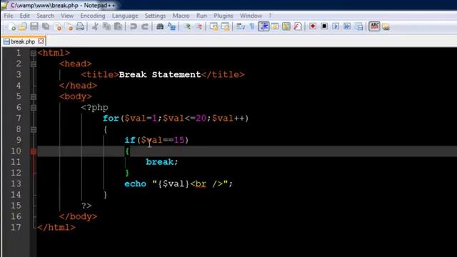 PHP & MySQL Tutorial 32 Break Statement YouTube смотреть онлайн