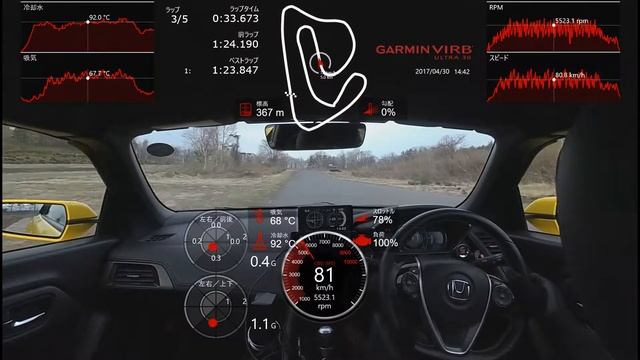 ASPA S660 2017 0430 BEST 青森スピードパーク GARMIN VIRB ULTRA 30 смотреть онлайн
