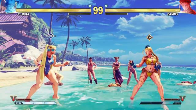 STREET FIGHTER V R Mika vs Cammy смотреть онлайн