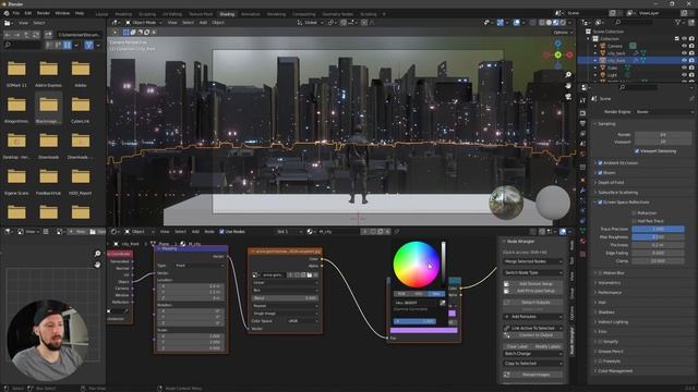 Blender 3.0 Sci-Fi City Tutorial | Eevee смотреть онлайн
