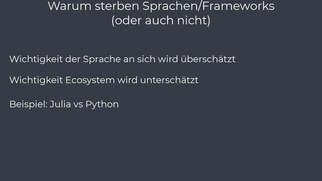 R.I.P Programmiersprache - Wann sterben (oder leben) Sprachen? PyScript vs. JS & Kotlin vs Java смотреть онлайн