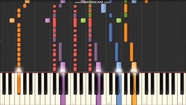 Guns N' Roses - You Could be Mine Synthesia Tutorial смотреть онлайн