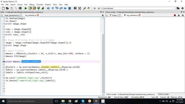 Session 19 - Image Compression using K-means смотреть онлайн