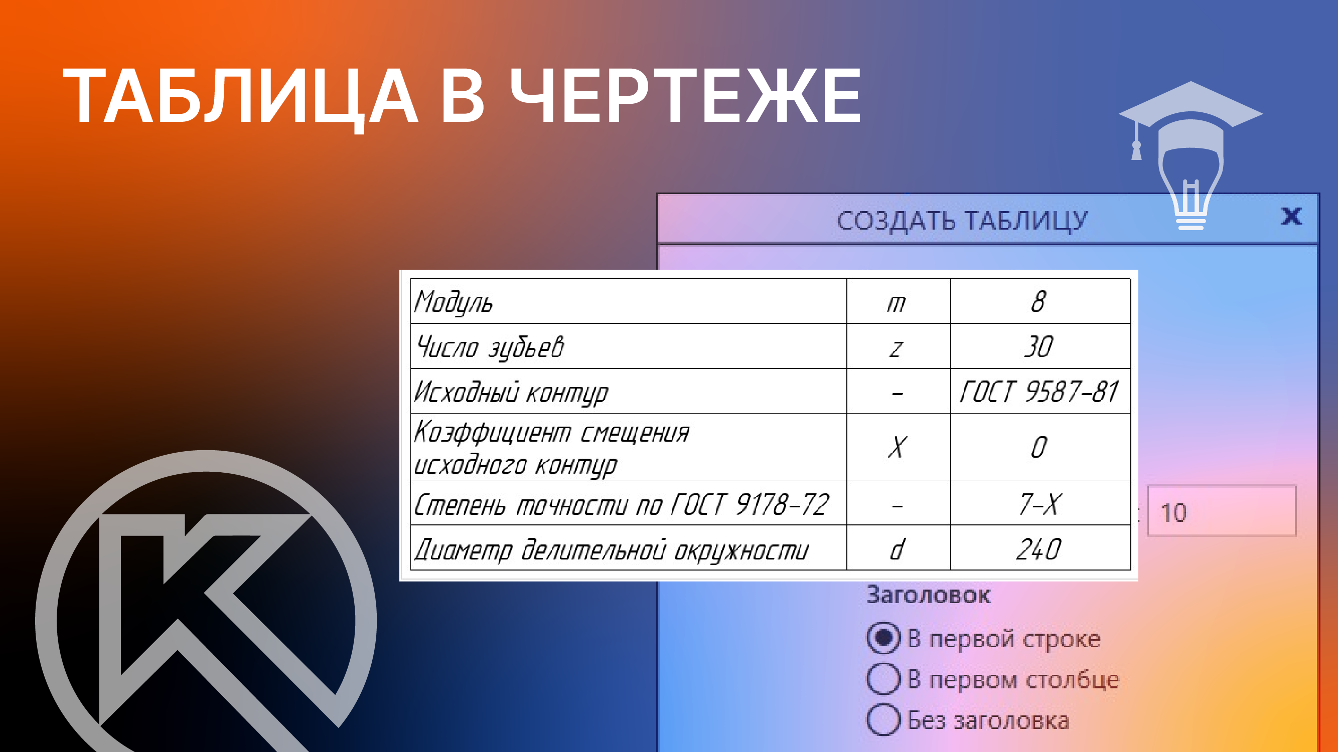 КОМПАС-3D Таблица в чертеже смотреть онлайн