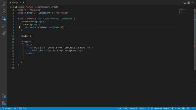 Life-cycle Methods in Class and Functional Component | React Tutorial смотреть онлайн