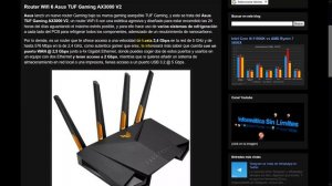 Router Wifi 6 Asus TUF Gaming AX3000 V2