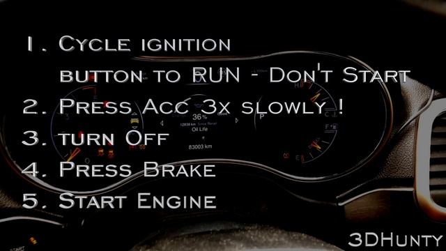 Jeep Grand Cherokee WK2 Service Interval Reset