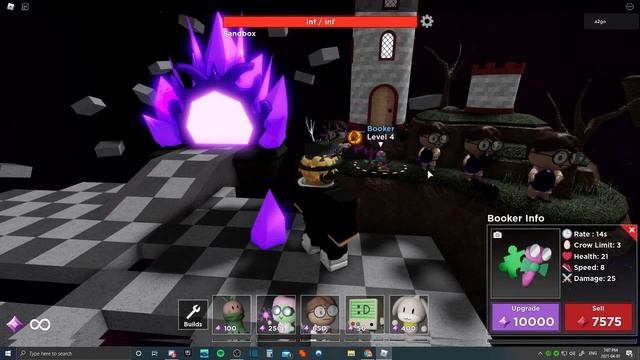 Beating Aymor And Reviewing The Booker Skin Roblox Tower Heroes смотреть онлайн