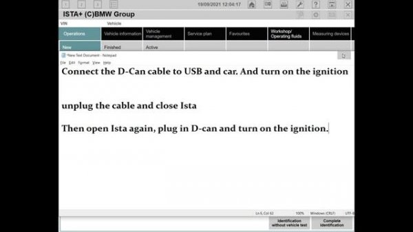 How to corectly set up K+ Dcan cabel in order to connect with INPA BMW / ISTA+