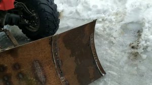 Снегоотвал для квадроцикла своими руками.