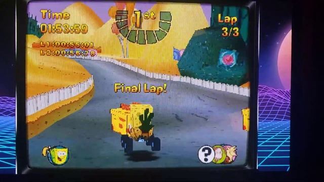 Nicktoons Racing PS1 Playthrough Part 1 Easy difficulty Cup 1 смотреть онлайн