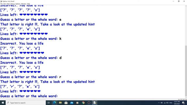 A simple word game in Python - "Guess the word" смотреть онлайн