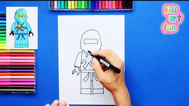 How to draw Jay (LEGO Ninjago) смотреть онлайн